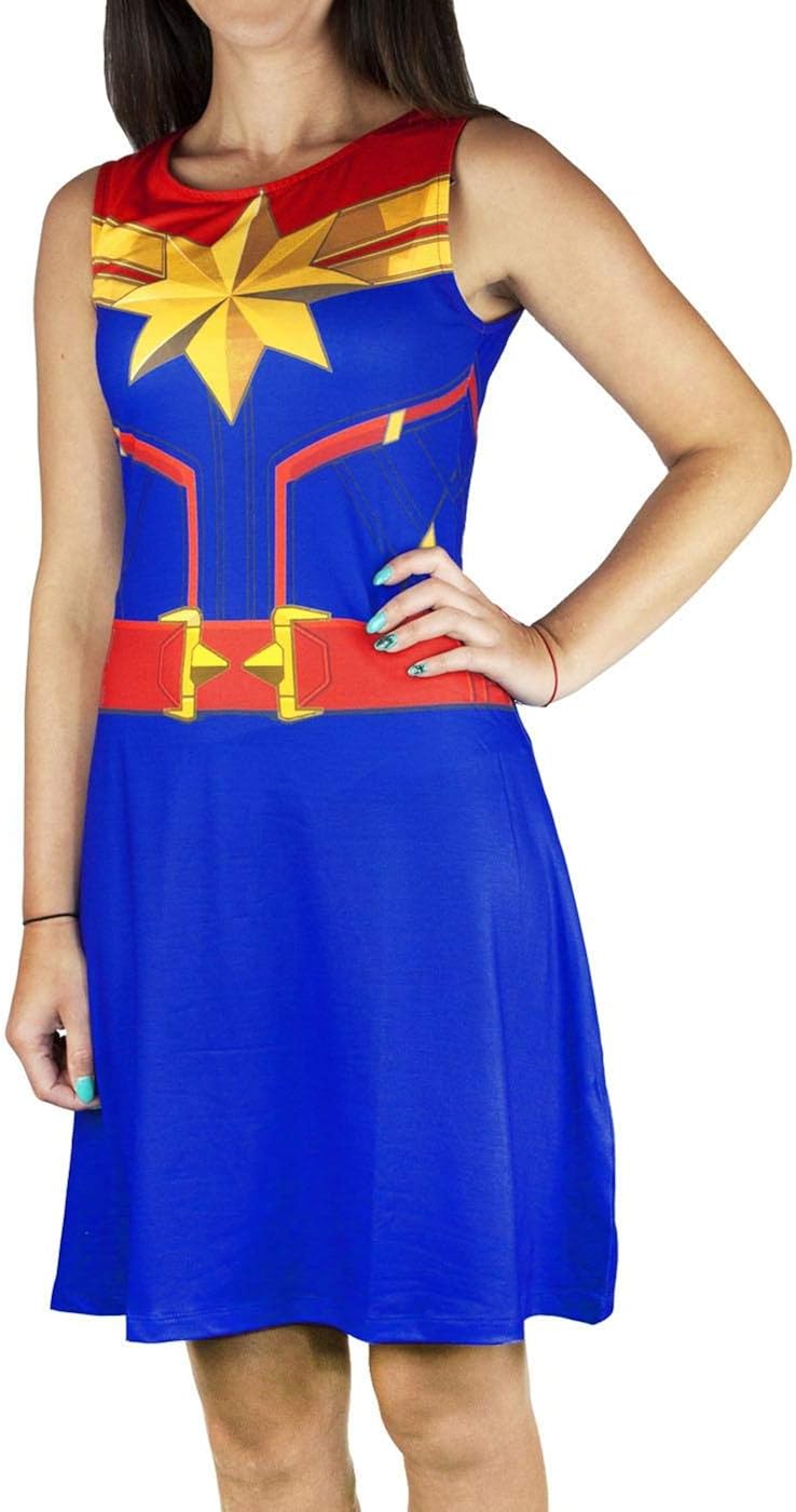 captain marvel skater dress