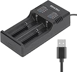 REACELL Universal Fast Dual Charger 18650 Li-ion 3.7V USB Cable Included view 8