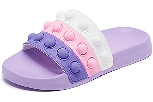 Eashi Slides For Kids,Boys Girls Sandals, Toddler Arch Support Slippers For House Shower Beach Non-Slip