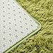 ACTCUT Super Soft Indoor Modern Shag Area Silky Smooth Rugs Living Room Floor Mat/Cover Carpets Floor Rug Area Rug 4X 5 Feet, Green
