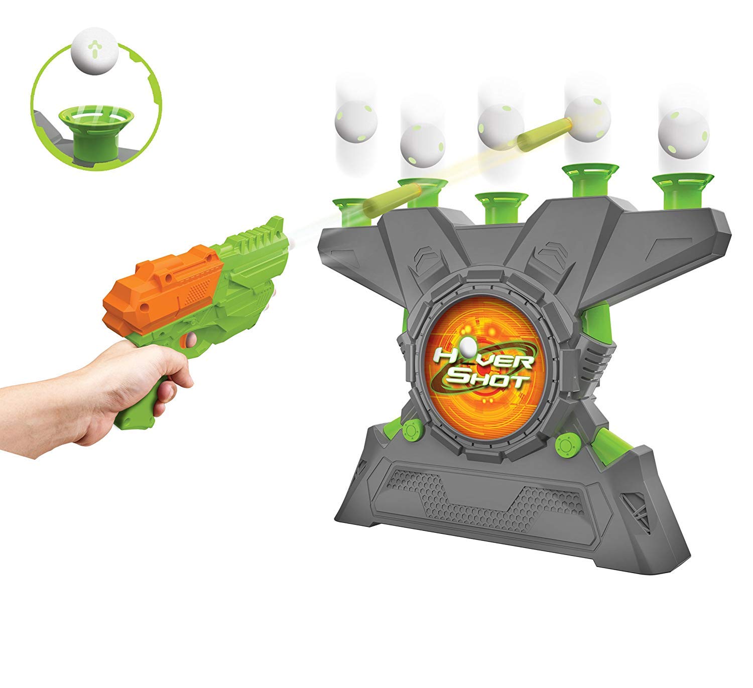 Fat Brain Toys Glow-in-The-Dark Hover Shot 2.0 Games for Ages 6 to 10