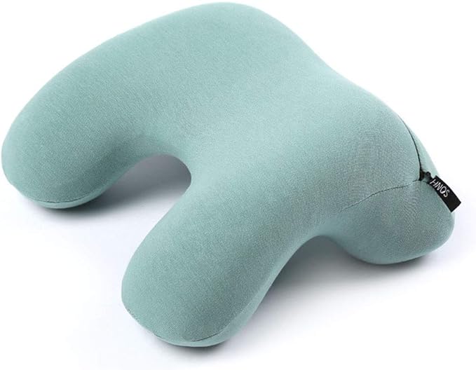 Amazon Co Jp 昼寝枕 低反発ネックピロー 枕 デスク枕 携帯枕 うつ伏せ ネックピロー オフィス 旅行まくら 自宅 子供 車用 椅子 飛行機 腕が痺れない クッション さまざまなポーズ グリーン 服 ファッション小物