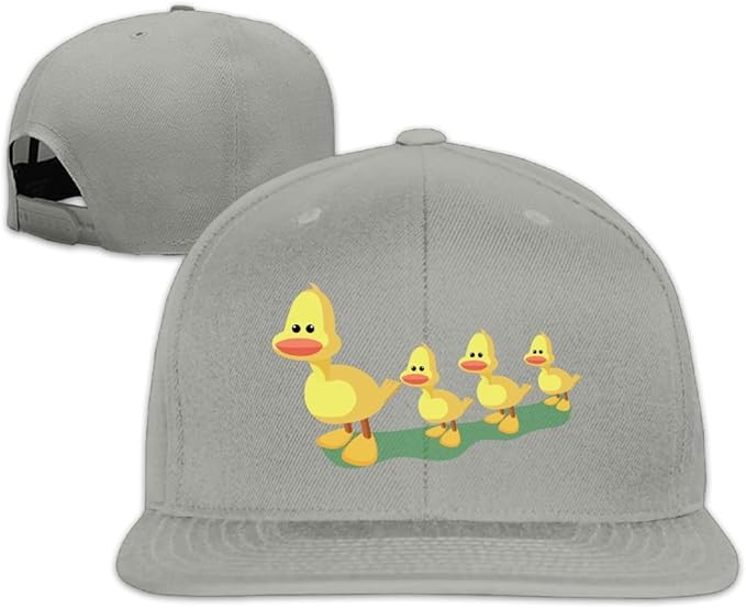 Unisex Baseball Caps Yellow Duck Funny Art Snapback Hats Adjustable