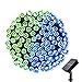 easyDecor Solar String Lights 200 LED 72ft 8 Modes Solar Powered Christmas Fairy String Lights for Outdoor Xmas Tree Patio Party Lawn Garden Wedding Party Halloween Holiday Decoration (Blue Green)