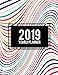2019 Yearly Planner: Art Abstract, 8.5