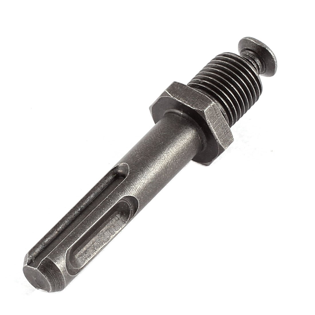 Sourcingmap 1/2" Male Thread Hex Nut Shank Drill Chuck Adapter w Screw