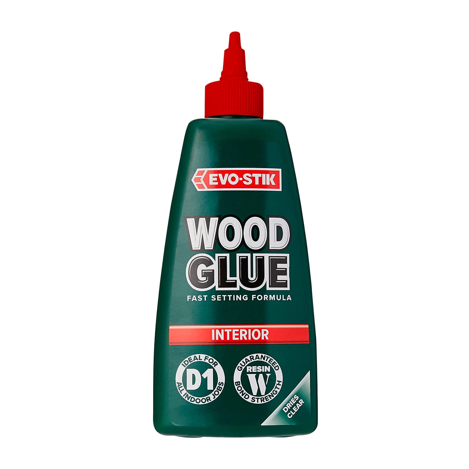 EVO-STIK Wood Glue 500ml - Interior - Extra Strong - Fast Setting Glue - Dries Clear - Suitable for All Wood Types