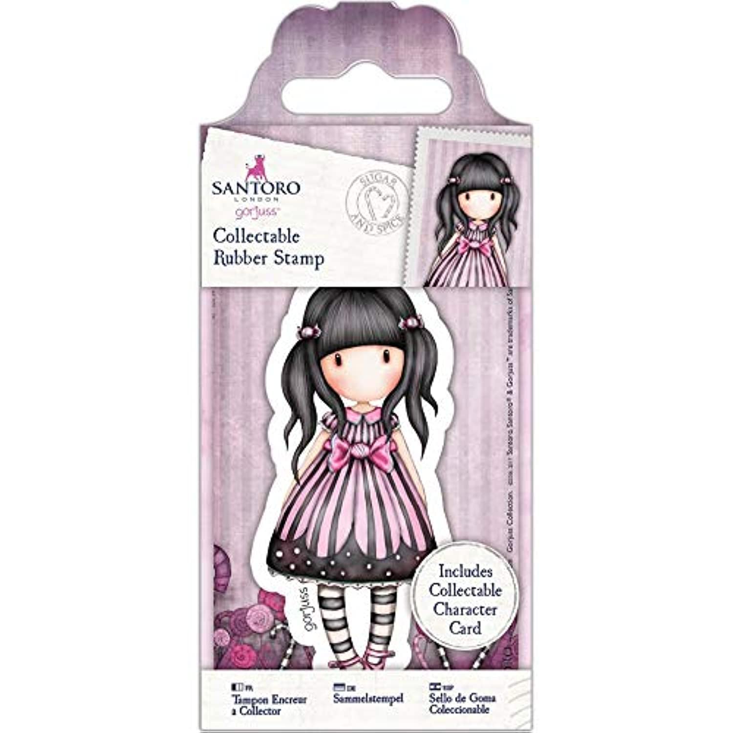 Santoro gorjuss No.53 Sugar and Spice Collectable Rubber Stamp