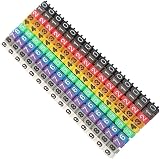 Fafeicy Wire Number Labels Clip On Color Coded Cable Markers Tubes for view 8