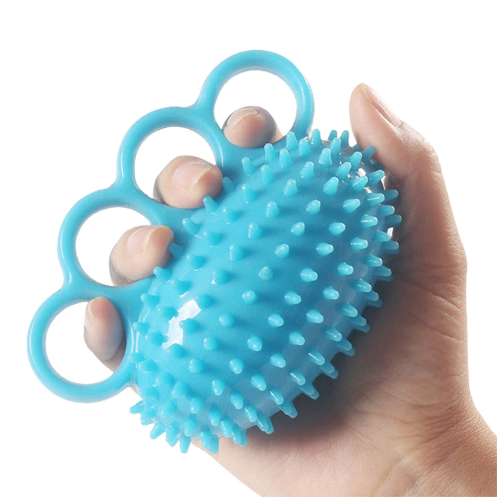 QeeHeng Finger Grip Ball, Hand Grip Exerciser Strengthener, Finger Exerciser Ball, Squeeze Strength, Stress Balls, for Therapy Massage Cramps and Recovery
