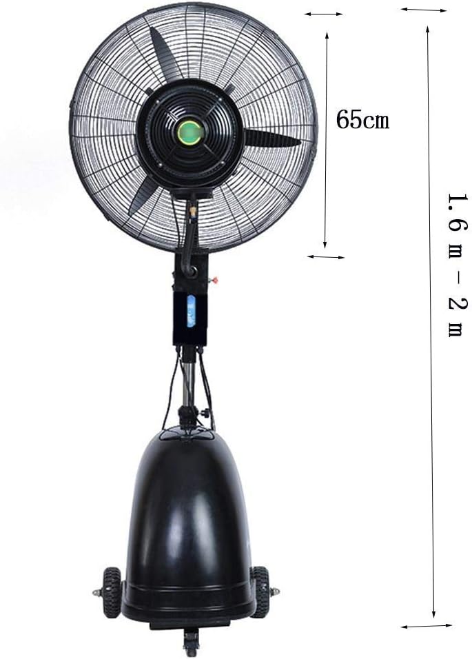 water pedestal fan
