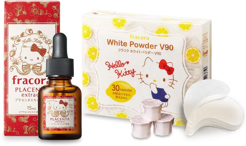 Amazon 数量限定 Fracora フラコラ ハローキティ プラセンタエキス原液 美容パウダーセット ギフト フラコラ 美容液 通販