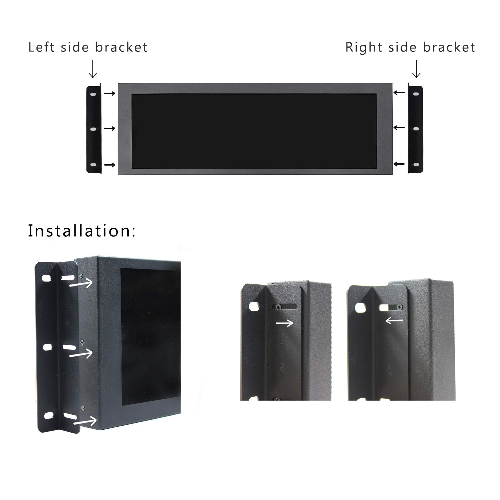 VSDISPLAY 14.9inch 1280x390 LCD Monitor VS149ZJ01,which with Screen LTA149B780F and DVI VGA Input Controller Board M.NT68676, as a bar Display Monitor/Advertising Screen