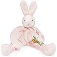Bunnies By The Bay "Blossom" Bunny Silly Buddy - Animal Pacifier Holder Plush Toy with Velcro Loop Attachment - 10" (25cm) Size