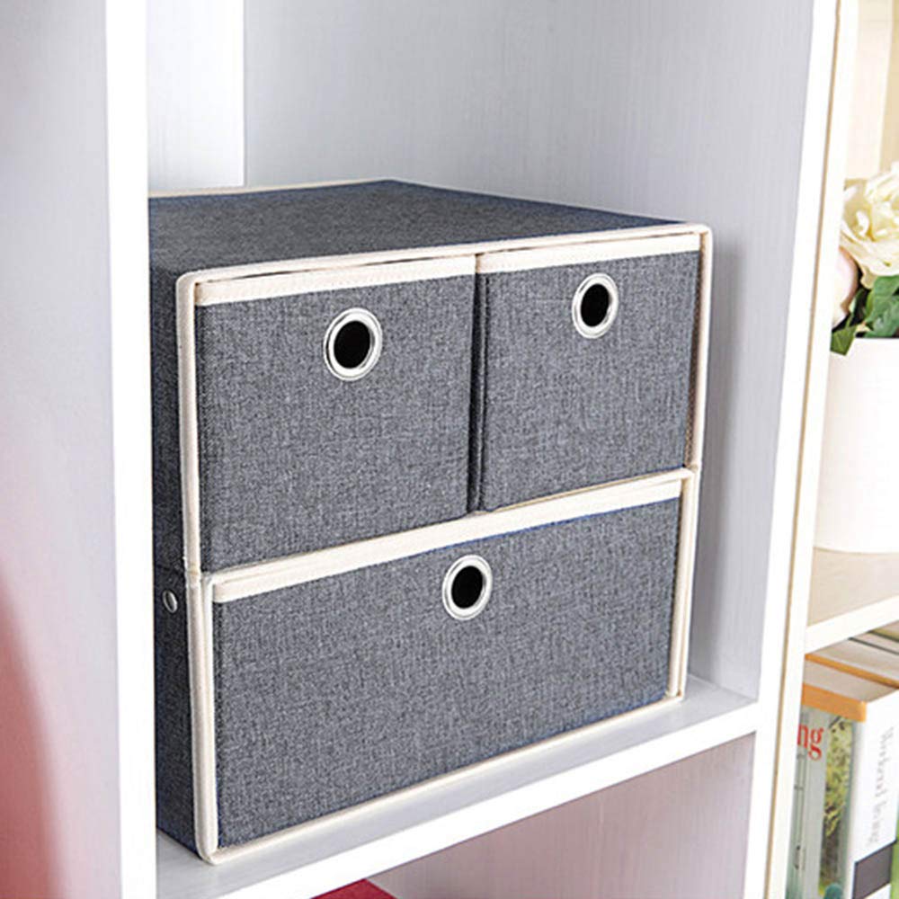 Leinen Faltbare Aufbewahrungsbox Schublade typ Kleider Unterwäsche