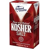 Diamond Crystal Kosher Salt – Full Flavor, No Additives and Less Sodium - Pure and Natural Since 1886 - 3 Pound Box