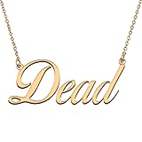 HUAN XUN Customized Custom Simple Any Name Necklace