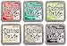 Ranger Tim Holtz Distress Oxide Ink Pads - Candied Apple, Lucky Clover, Twisted Citron, Antique Linen, Frayed Burlap and Black Soot - 6 Ink Pad Set Released June 2017