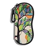 Hion Eyeglass Case Sunglasses Soft Pouch with Belt