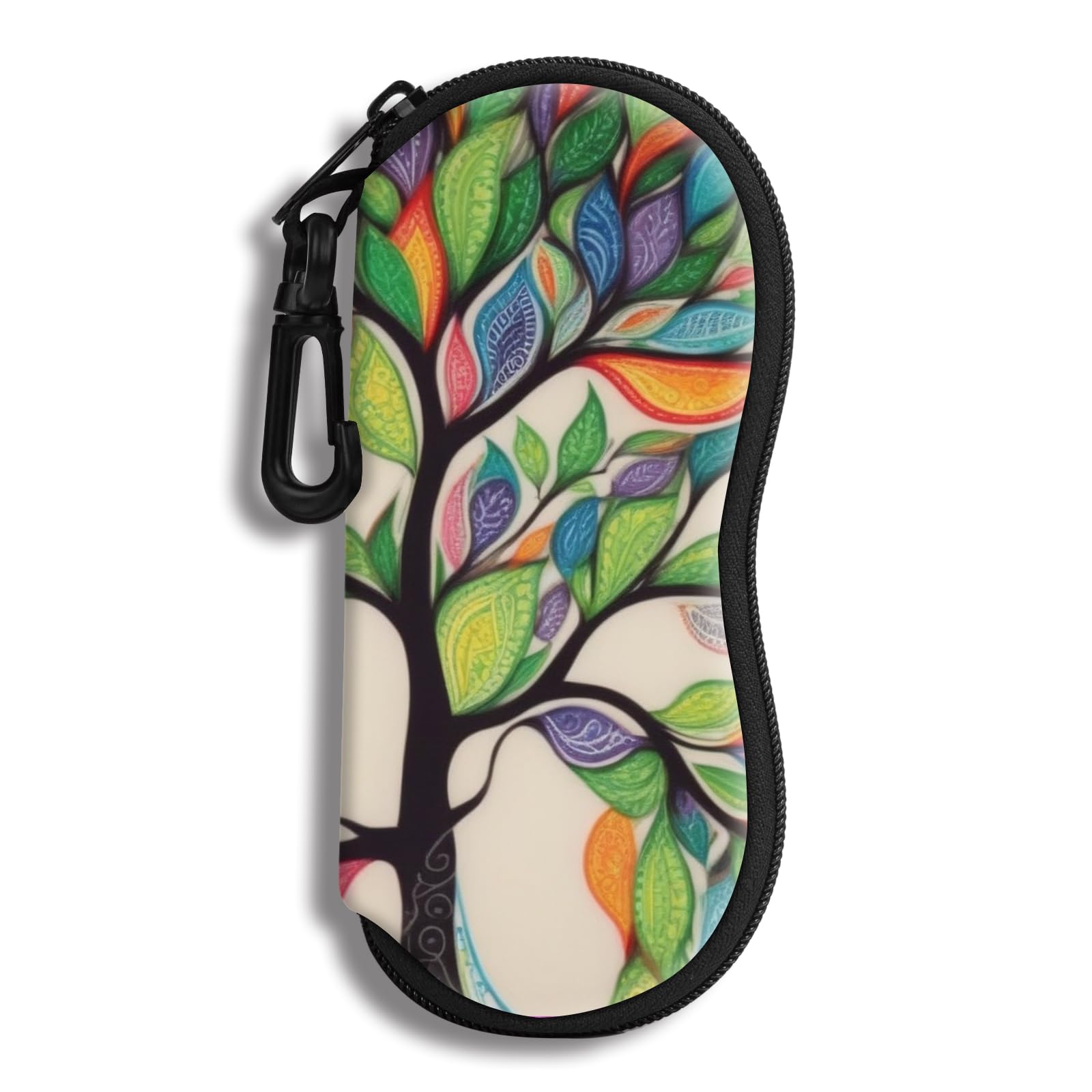 Hion Eyeglass Case Sunglasses Soft Pouch with Belt