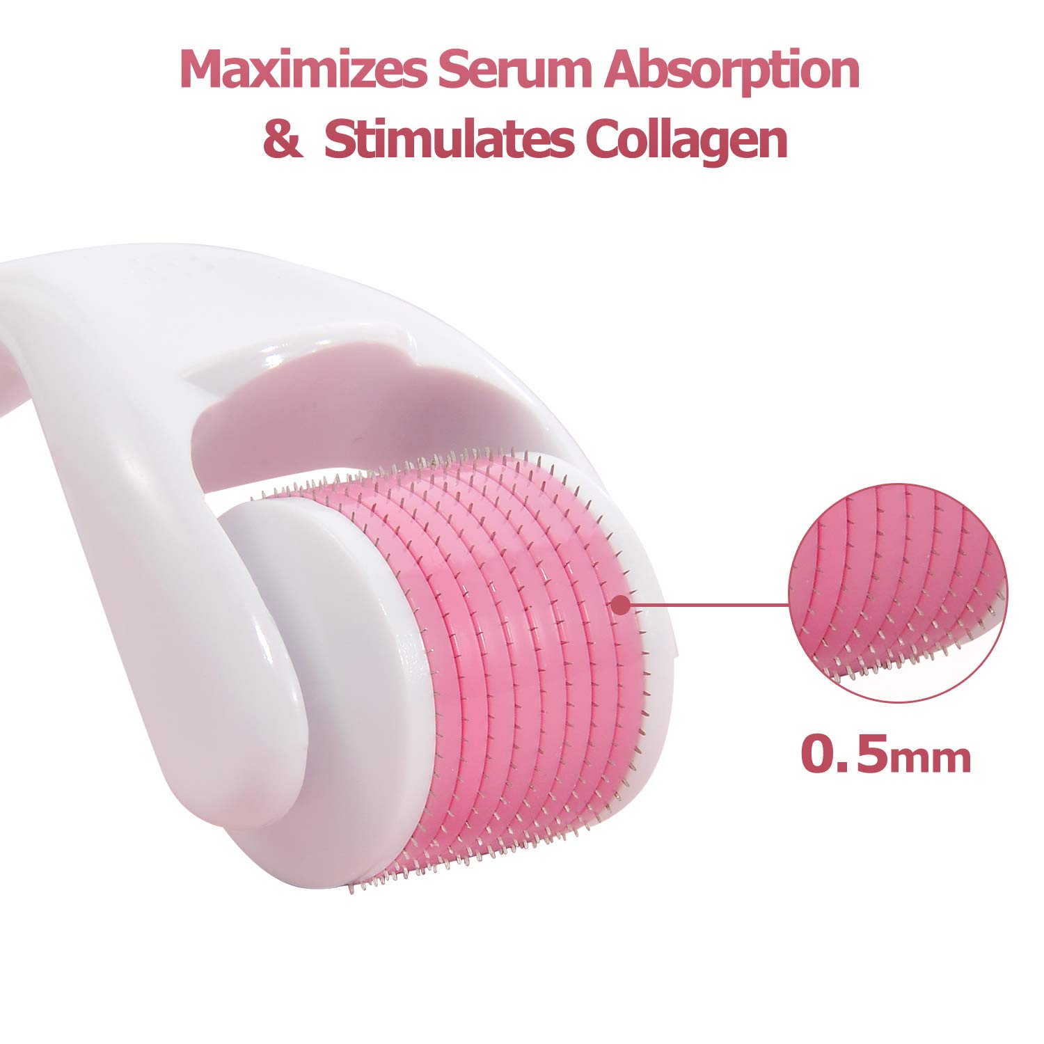 Derma Roller Microneedle Cleanser for Face Body Hair Growth, 2 IN 1 Kit Micro Needles Facial Skin Roller for Home Skincare : Beauty