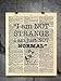 Surrealism Art Style Quote - I am Not Strange I Am Just Not Normal - Vintage Dictionary Print 8x10 inch Home Vintage Art Abstract Prints Wall Art for Home Decor Wall Office Ready-to-Frame