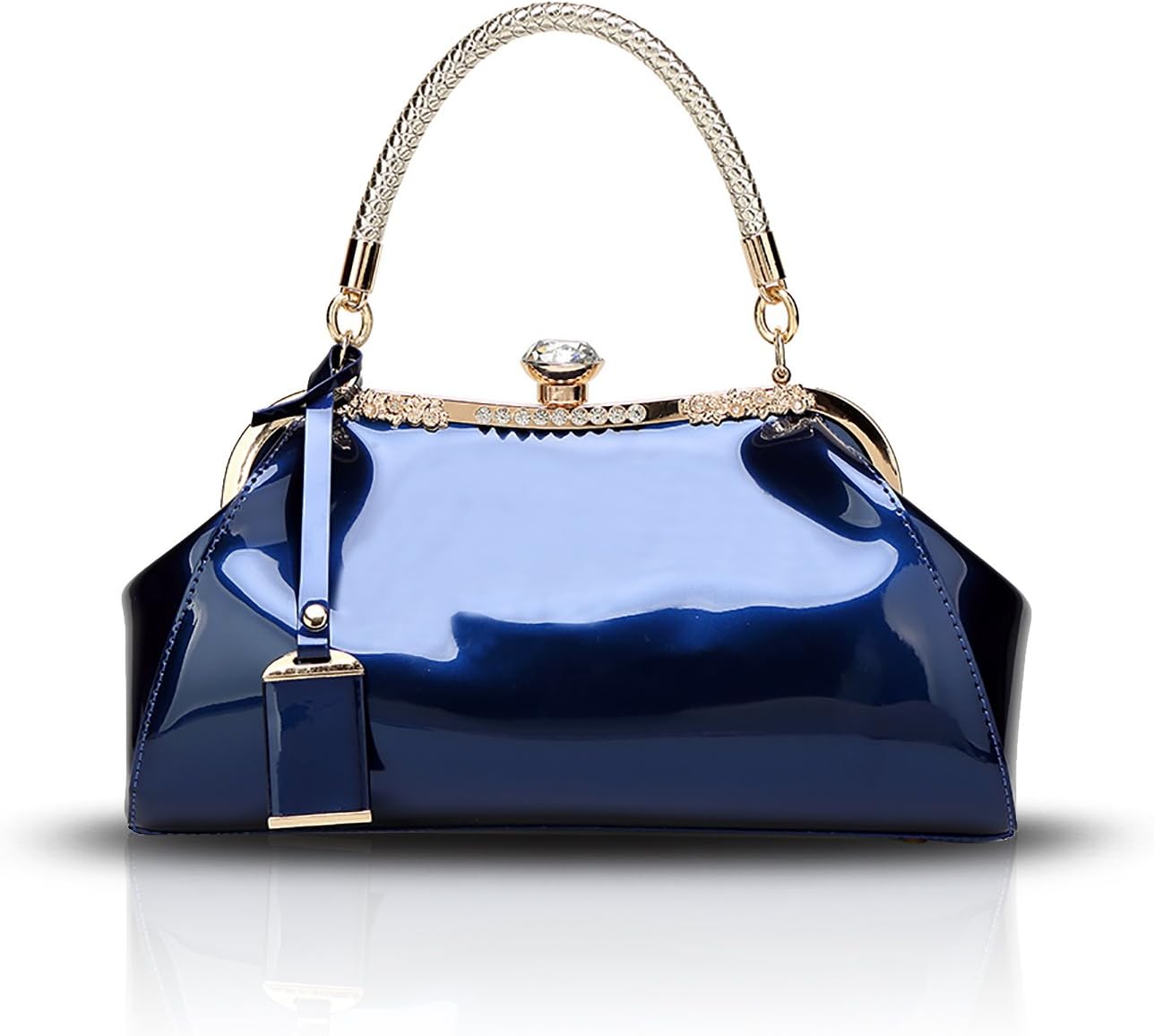 Sunas 2017 summer new fashion patent leather glossy women handbag casual lock buckle shoulder Messenger bag wallet