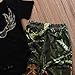 ITFABS 2pcs Baby Boy Girl Pants Sets Black Short Sleeve Romper + Camouflage Pants Outfits Clothes (70(0-6months), Green)