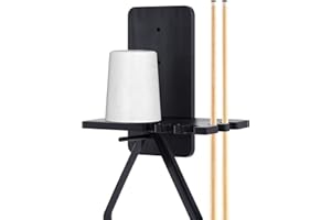 Geelin Wall Mounted Cone Chalk Holder, Wood Pool Hand Chalk Holder with 5 Cue Grooves, Billiards Pool Table Accessories, Billiard Room & Bar(Black,Elegant Style)