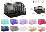 EXERZ Desk Organiser 7-Compartment Mesh Tidy Caddy Pencil Holder view 3