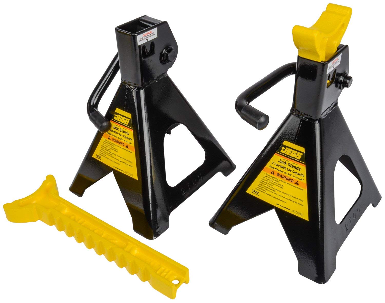 Jegs 79002 Hydraulic Utility Floor Jack Stands Heavy Gauge Steel