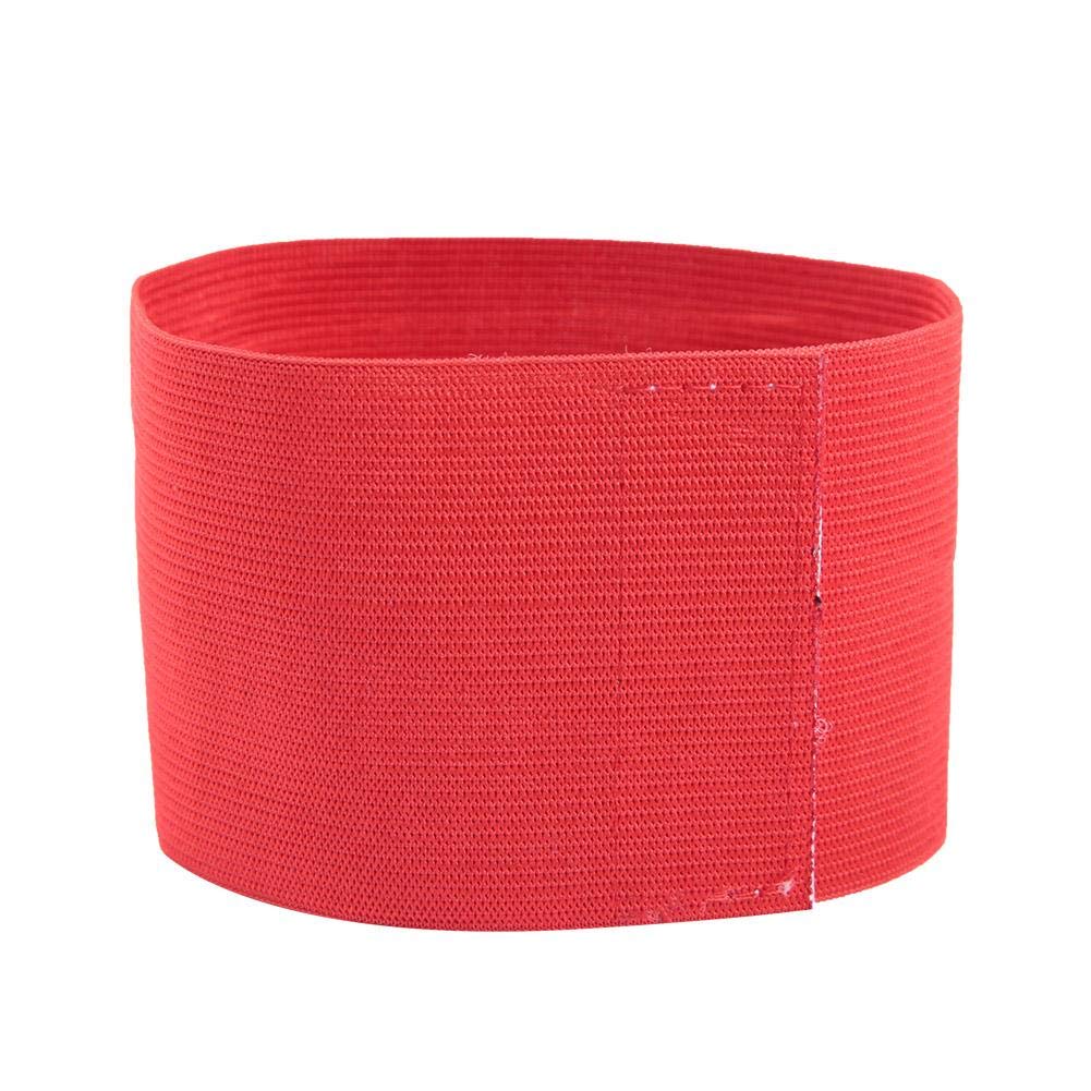 Good Texture 12.2x2.6 in Nylon Hook&Loop Lightweight Bright Colors Player Bands, Portable Captain Arm Bands, for Adult for Youth(red)