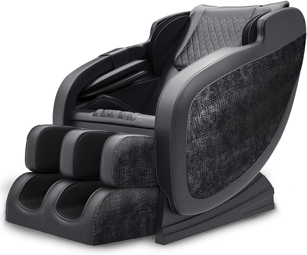 Massage Chair,2020 S-Track Shiatsu Massage Chair with Zero Gravity, 3D Massage Chairs Full Body and Recliner with Heat, Tapping & Foot Roller (Black)