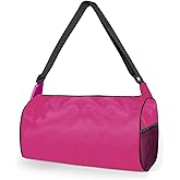 C&F BOGMOST Small Gym Bag for Women & Men,Small Lightweight Duffel Bag Carry On Bags Mini Duffel Travel Bag Waterproof Sports Bags for Workout/Sport/Travel, Rose Red