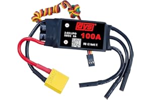 DYSRC DYS 100A 2-6S Brushless ESC with 5V/6A SBEC with XT90 & 4.0mm Plug for RC Fixed-Wing Aircraft Helicopter