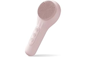 ModiX Sonic Facial Cleansing Brush - Pink - Silicone Face Scrubber for Women and Men - Rechargeable Face Cleansing Brush - Electric Face Brush Cleanser - Facial Brush Skin Cleansing and Exfoliating