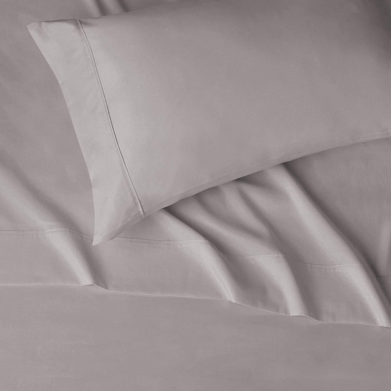 Basics Lightweight Super Soft Easy Care Microfiber Sheet Set with 16" Deep Pockets - Twin XL, Dark Grey: Home & Kitchen