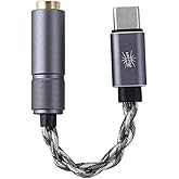 Linsoul Kiwi Ears AD1 Pro USB C DAC Adapter Cable, Custom DAC Chip | Official Web Customizable EQ Tuning, Ultra-Low Noise Portable IEM Amp for IEM Enthusiasts &amp; Music Lovers, Type-C to 4.4mm