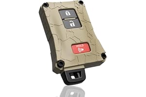 DUBBS HARDWARE Tacoma Accessories Key Fob Case Cover Upgrade- for Toyota Tacoma 16-23 3rd Gen - Tundra and 4Runner 20-21 3rd Gen Accessories - Fits Keyless Remote Check Fitment USA Made (Quicksand, Black Screws)