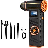 Hovinke Mini Blower-350000RPM 3-Gear Adjustable Electric Duster with LED Display and Light, Rechargeable Electric Air Broom Dust Blower for Keyboard, Car, Replace Compressed Air Can
