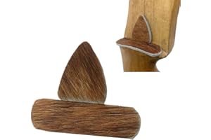 AMEYXGS 3pair Archery Fur Arrow Rest Leather Self-Adhesive Arrow Rest Traditional Bow Silent Plate Arrow Rest for Recurve Bow