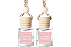 C CLASSY PERSONALIZED JEWELRY C Classy Car Air Freshener Hanging 2 Pack, Jasmine Essential Oil Diffuser for Cars, Long-Lasting Fragrance, Cute Car Accessories, C ar Fresheners for Women & Men Gift, Made in USA