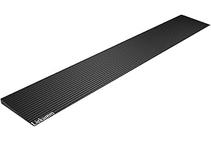 LIEKUMM 5/8" Rise Rubber Threshold Ramp, 1500 Lbs Load Capacity Threshold Ramps for Doorways, Steps, Curbs, Garages, 35.5" W Door Ramps for Wheelchairs, Scooters, Cuttable