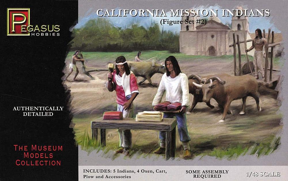 Pegasus PG7005 Figure 1/48 American History: California Mission, Indians
