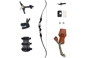 SinoArt 66" Metal Riser Takedown Recurve Bow Adult Archery Competition Athletic Bow Weights 20 22 24 26 28 30 32 34 36 LB Right Handed Archery Kit