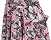 oxiuly Women's Vintage Casual Off Shoulder Pockets Cocktail Work Swing Dress 232 (S, Pink)