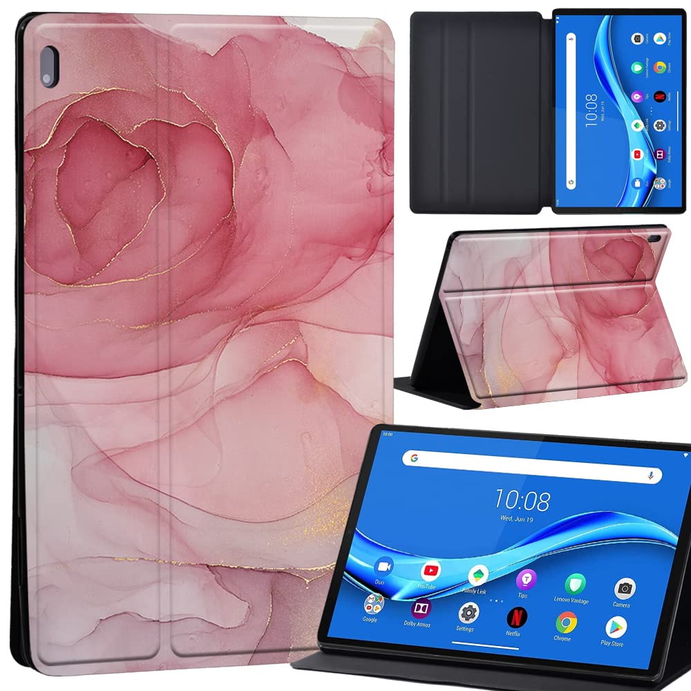 Case For Lenovo Tab M10 FHD Plus 10.3 inch (TB-X606X TB-X606F) Leather Case with Auto Wake-up, Flip Case for Lenovo Tab M10 FHD Plus Cover (pink color)