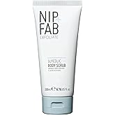 Nip + Fab Glycolic Fix Body Scrub (6.7 fl oz) – Exfoliating AHA Body Treatment with Salicylic Acid – Resurfacing Scrub for KP Strawberry Legs & Smooth Skin