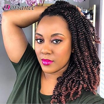 Amazon Com 4 Packs Spring Twist Braiding Hair 8 Inch Fluffy Bomb