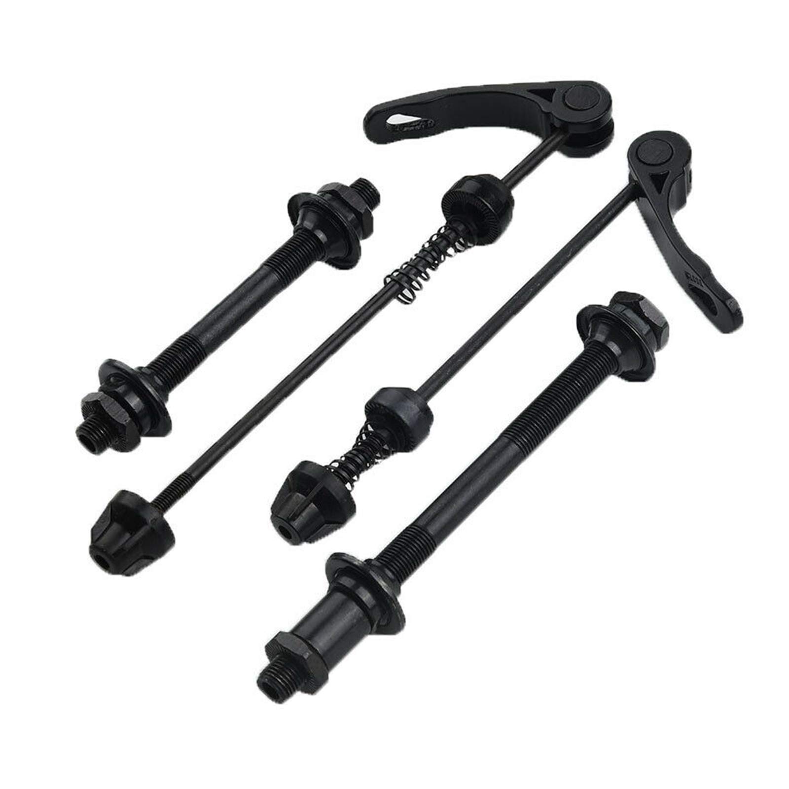 EUNEWR 4pcs Quick Release Skewer Set Bicycle Quick Release Bike Hub & Shaft Hollow Axle of Road Quick Release Skewers for Road Bike MTB Front & Rear